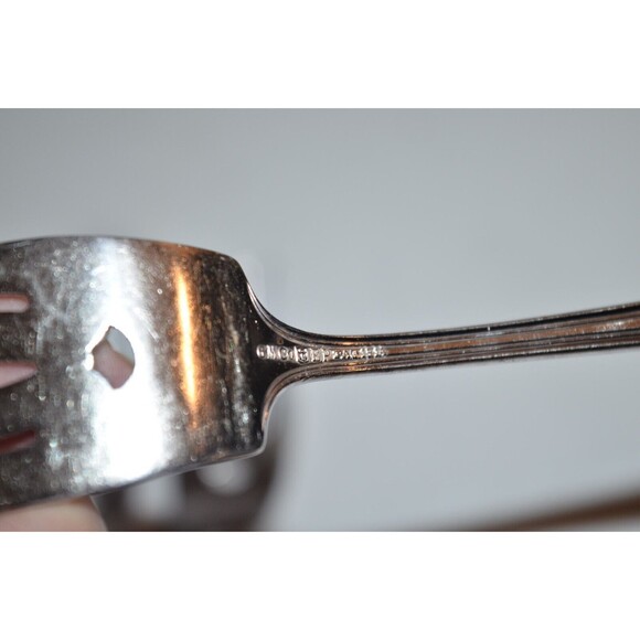 Gorham SHELBURNE Silverplate GM Co Salad Dessert Forks Monogram E 3pc - Picture 6 of 7